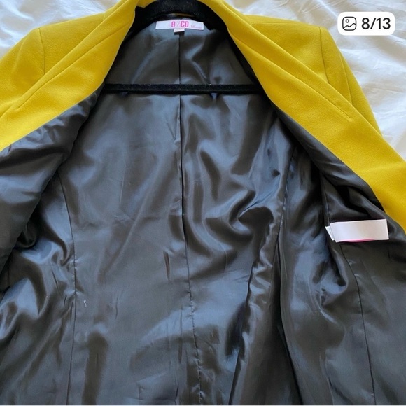 Yellow Women's Blazer 9&CO 💛 - Picture 6 of 9